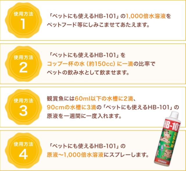フローラ(Flora) ペット用健康食品 HB-101 ヘルスケア 原液 500ml_6