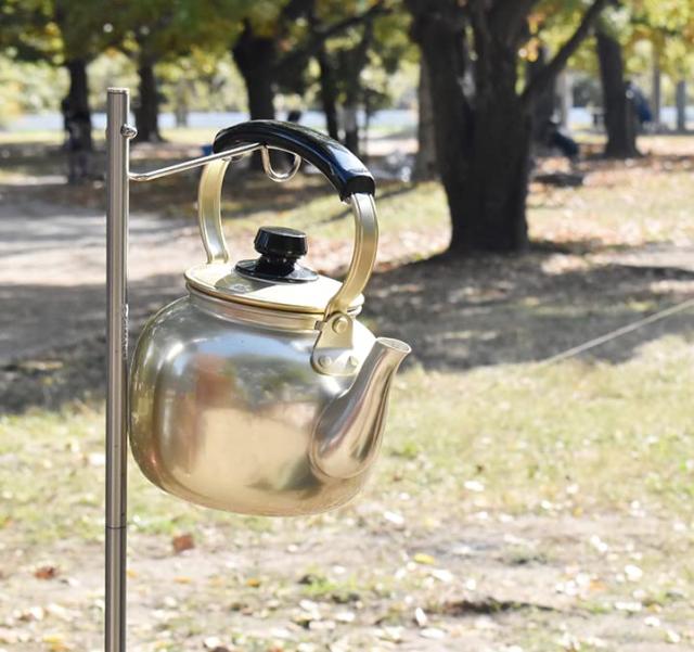 アカオアルミ 湯沸 5l アルミニウム(しゅう酸アルマイト)、ツル