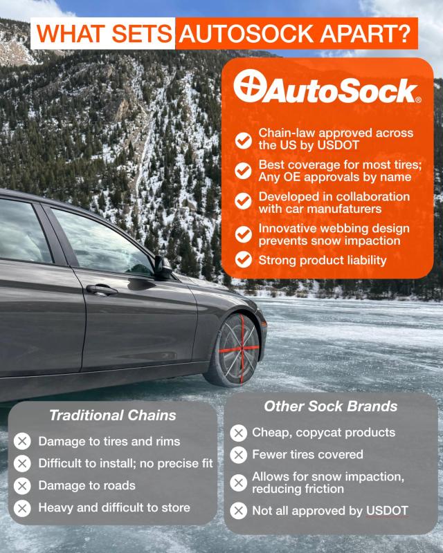 AutoSock(オートソック) 「布製タイヤすべり止め」 チェーン規制適合 オートソックハイパフォーマンス 正規品 ASK685_5