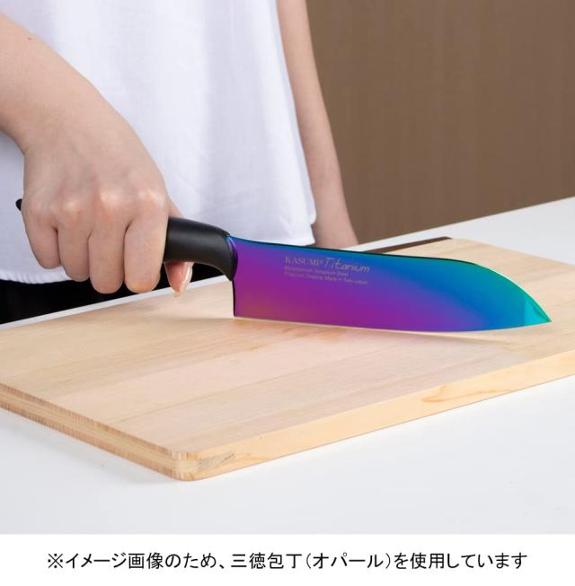 スミカマ 霞 KASUMI 包丁 チタンコーティング 三徳包丁 18cm グレー 錆びにくい 日本製 岐阜県関市 22018/GR_4