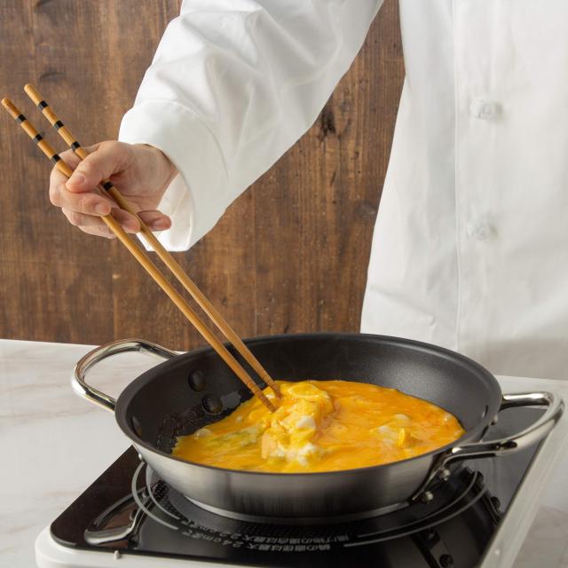 遠藤商事 業務用 ムラノ インダクション ステンレスフライパン 28cm IH対応 18-8ステンレス AHLV603