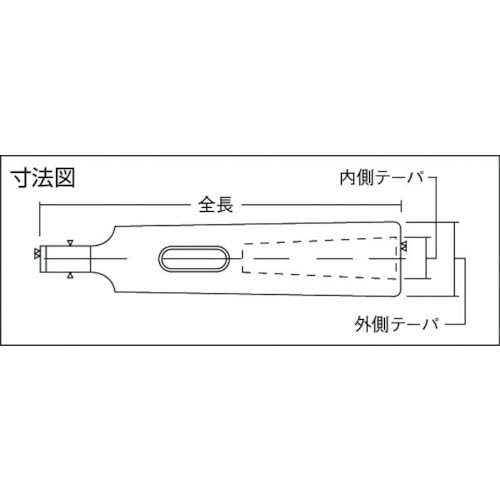 TRUSCO(トラスコ) ドリルスリーブ焼入 内径MT-2 外径MT-5研磨品 TDS-25Y_2