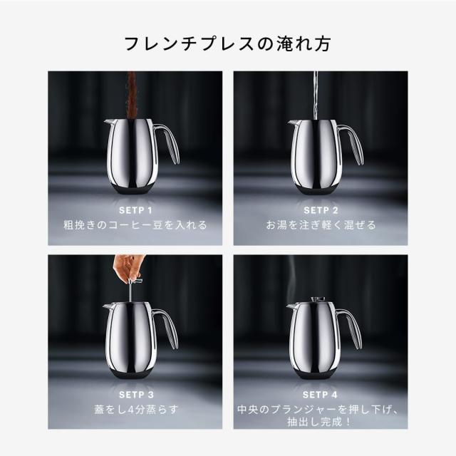 BODUM ボダム コーヒーメーカー コーヒープレス BODUM COLUMBIA ボダムコロンビア フレンチプレス コーヒーメーカー ダブルウォール 500m_3