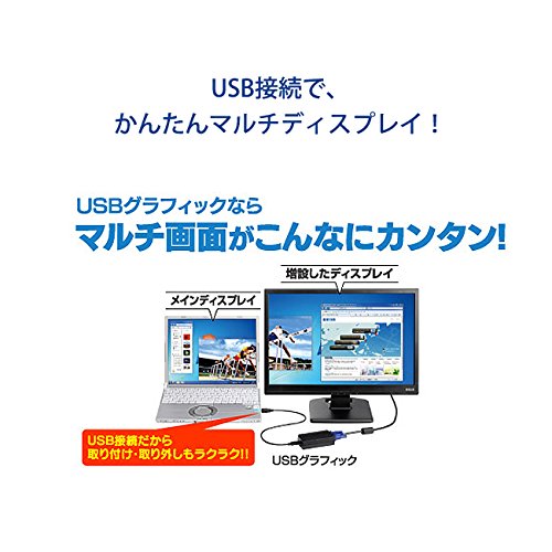 アイ・オー・データ マルチ画面 USBグラフィック アナログRGB対応 WXGA+/SXGA対応 USB2.0接続 日本メーカー USB-RGB2_3