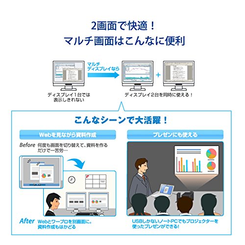アイ・オー・データ マルチ画面 USBグラフィック アナログRGB対応 WXGA+/SXGA対応 USB2.0接続 日本メーカー USB-RGB2_6