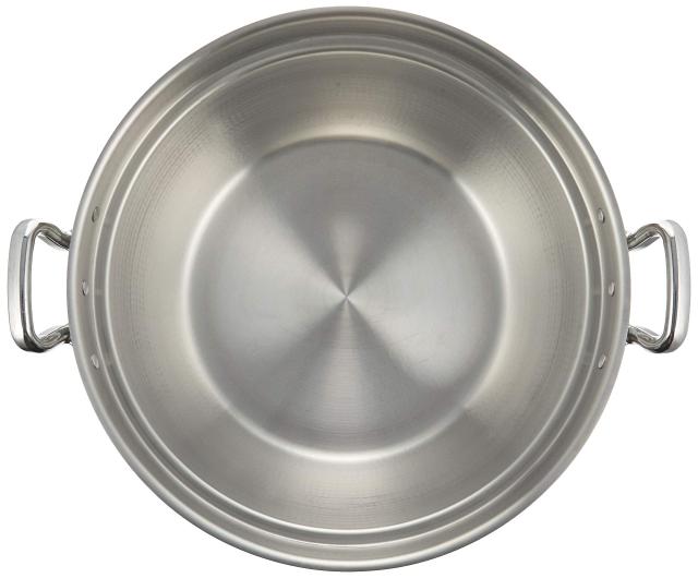 アカオアルミ DON打出円付鍋 48cm アルミニウム合金、ハンドル(アルミダイキャスト) 日本 AEV02048 アカオアルミ アルミDON打出円付鍋 48cm AEV02048 代引き不可⁄同梱不可