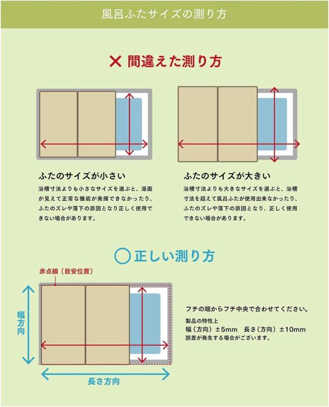 ミエ産業 アルミ組み合わせ式 風呂ふた 製品サイズ(約) 73×137cm アイボリー/ブルー (リバーシブルカラー) 3枚組 日本製 Ag抗菌・防カビ_2