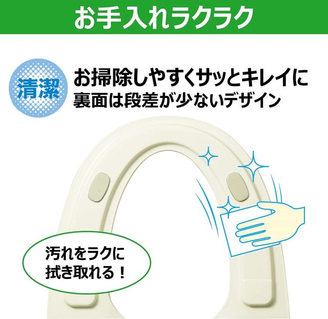 東芝 温水洗浄便座 クリーンウォッシュ オート脱臭・リモコン付 SCS-T260 パステルアイボリー_5