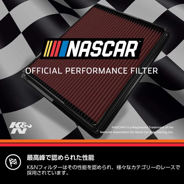 【正規輸入品】 K＆N 純正交換 エアフィルター PORSCHE 用 33-2640