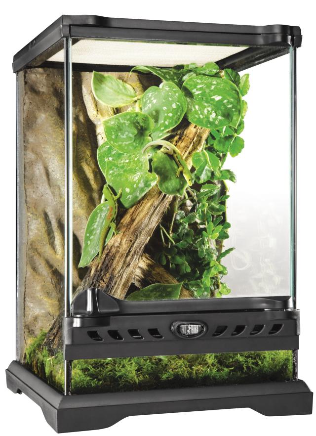 爬虫類・両生類用品 Exo Terra 中型ガラス飼育ケージ