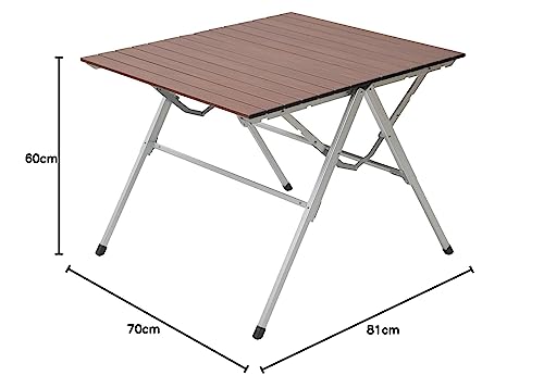 山善(YAMAZEN) キャンパーズコレクション スタイルワンアクションテーブル(幅81奥行70) OAT-8070(WP)の通販は