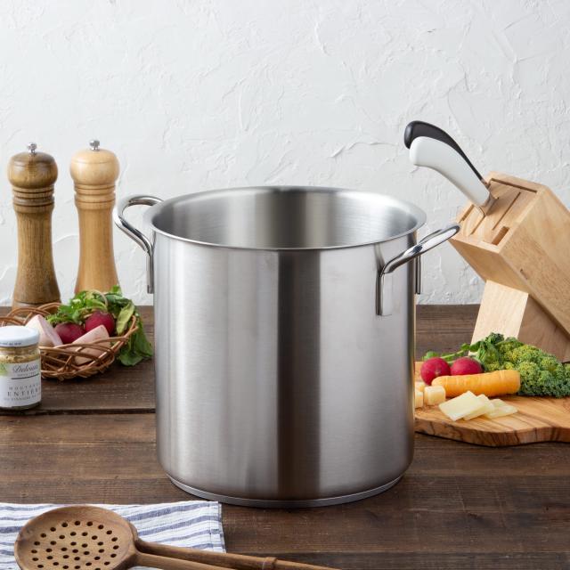 遠藤商事 業務用 (ムラノ) インダクション 寸胴鍋 28cm IH対応 (蓋無