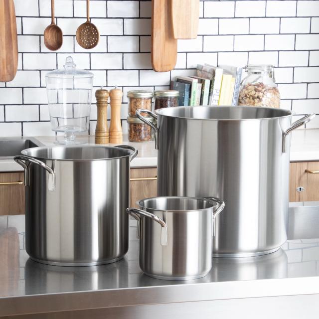 遠藤商事 業務用 (ムラノ) インダクション 寸胴鍋 28cm IH対応 (蓋無