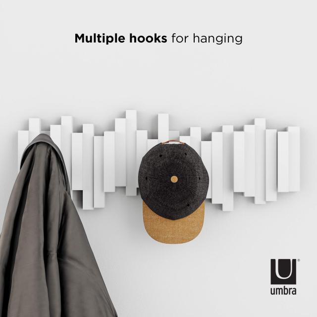 umbra STICKS MULTI HOOK 壁掛けフック ホワイト 収納 ウォール