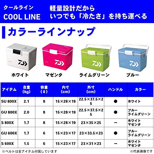 ダイワ(DAIWA) 空調設備ボックス席 クールライン GU600X 青味 御釣り 小型 6リッター