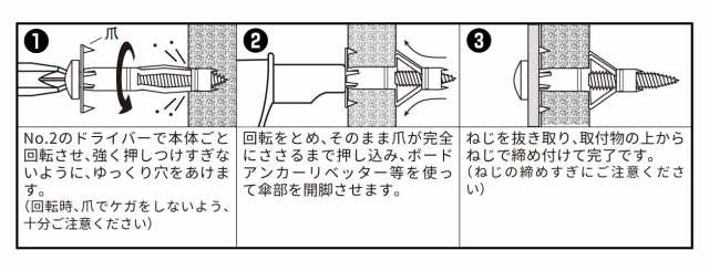 WAKAI らくらくボードアンカー 200セット RBA412T