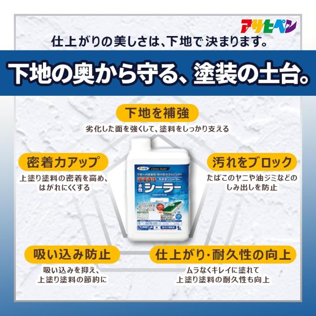 アサヒペン(Asahipen) 強浸透性水性シーラー 透明(クリヤ)7L_2