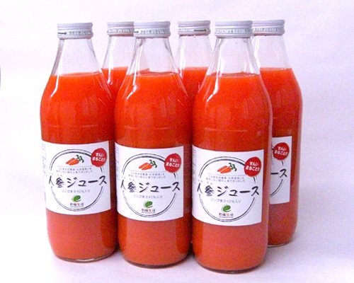 イー・有機生きて行く 有機生きて行くの人蔘清涼飲料水 1000ml瓶×6本入