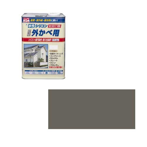 ニッペ 水性シリコン外かべ用16KG アーバングレーの通販は