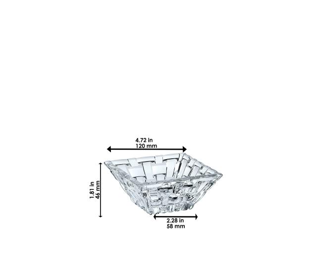 ナハトマン(Nachtmann) 長皿 クリア ボウル:12cm、プレート:28×14cm ボサノバ ボウル＆プレート(ボウル2個+プレート1枚) 90026 3個入