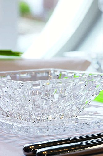 ナハトマン(Nachtmann) 長皿 クリア ボウル:12cm、プレート:28×14cm ボサノバ ボウル＆プレート(ボウル2個+プレート1枚) 90026 3個入