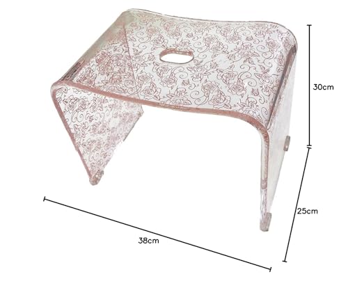 センコー クリアローズ N バスチェア 風呂いす 高さ約 30cm ピンク 78272_7