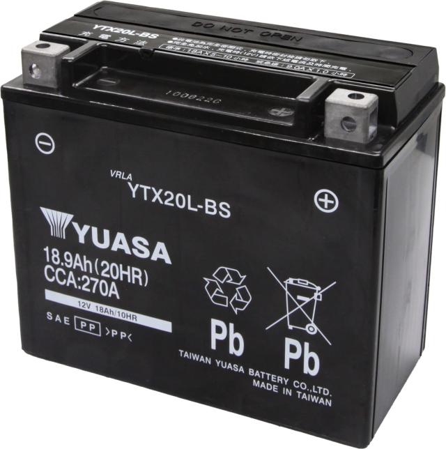 TAIWAN YUASA [ 台湾ユアサ ] シールド型 バイク用バッテリー YTX20L-BS