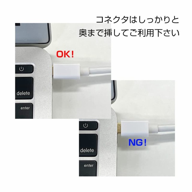 MacLab. Thunderbolt HDMI 変換 ケーブル 1.8m ホワイト Mini