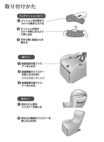 パナソニック 着せ替えカバー マッサージチェア EP-MP64用 ホワイトレザー調 EP-2M64-C