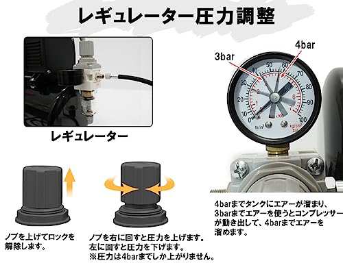 toolsisland(ツールズアイランド)エアブラシ エアーコンプレッサー オイルレス ミニコンプレッサー 静音 簡易日本語 説明書付  (スターテの通販はau PAY マーケット - 良品良質SHOP au PAY マーケット店 | au PAY マーケット－通販サイト