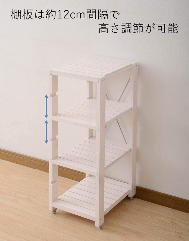山善(YAMAZEN) すきま収納 キッチンラック(幅30 奥行40 高さ85) SSR-3048C_3