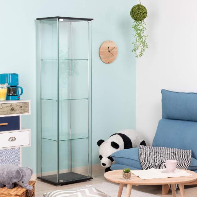 不二貿易 コレクションケース フィギュアケース 4段 幅42.5×奥行