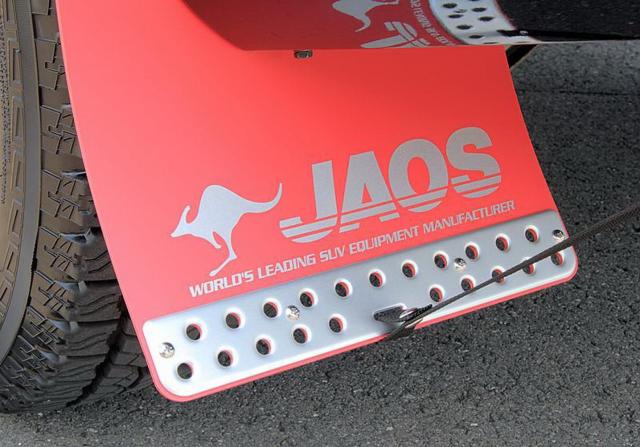 ジャオス(JAOS) JAOS マッドガードIII フロントセット レッド デリカ D:5 MUD GUARD3 RED FRONT DELICA D:5 07+ 【年式: 07.01-】 【適応