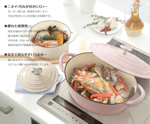 イシガキ産業 イシガキ 両手鍋 鉄鋳物 ボン・ボネール ココット ガス火 IH 兼用 ブラック 20cm