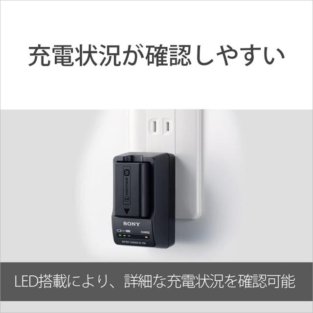 ソニー(SONY) カメラ用バッテリー+チャージャーセット ACC-TRW(Wバッテリー用)_2