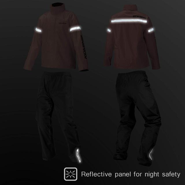 コミネ(KOMINE) バイク用 STDレインウェア ブルー S RK-543 896 雨具 カッパ