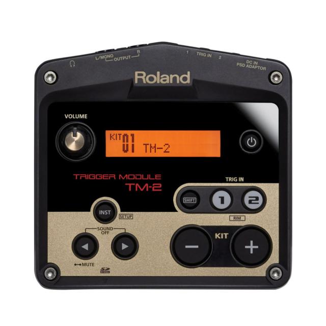 Roland ローランド トリガーモジュール TM-2 音源モジュール ライブ/練習用に最適 ハイブリッドドラム SDカード対応 電池駆動対応 2トリ_2