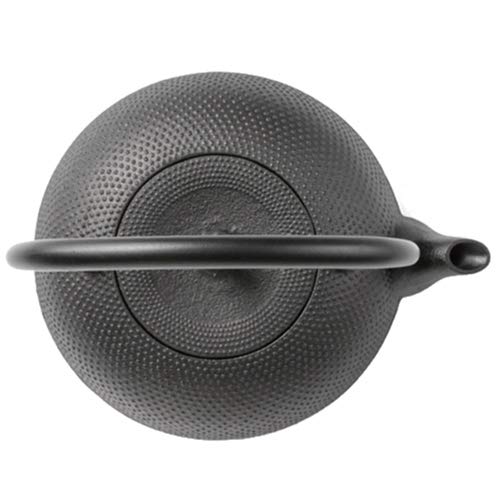 及源 南部鉄器 鉄瓶 観月アラレ 1.2L H-159S ブラック_1