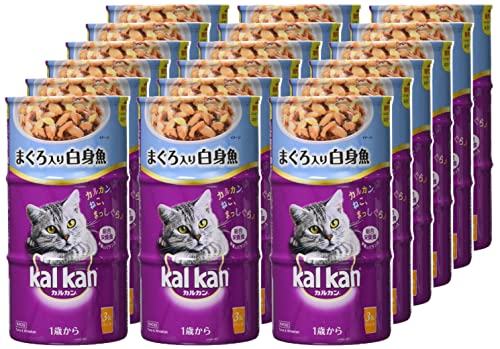 カルカン ハンディ缶 まぐろと白身魚 キャットフード 160グラム (x 18) (ケース販売)_3