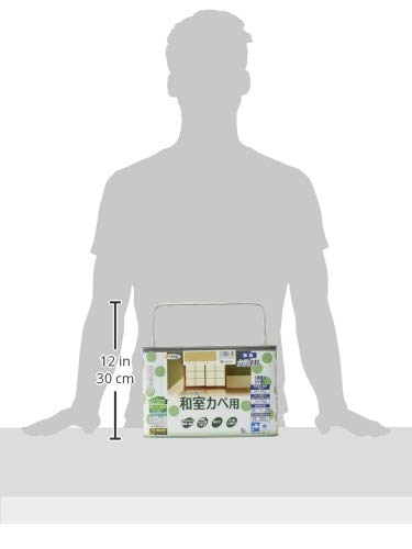 アサヒペン NEW水性インテリアカラー和室カベ用 5L 黄じゅらく 塗料 ペンキ 室内 壁用 ツヤ消し 1回塗り 無臭 防カビ 低VOC シックハウス_7