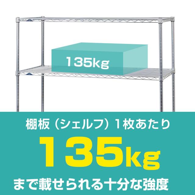 ドウシシャ ルミナススリム スチールラックパーツ スチール棚板 幅91.5×奥行61cm SM9060N スリーブ4個付き 耐荷重135kg 頑丈 業務用 ス_4