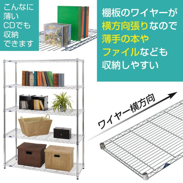 ドウシシャ ルミナススリム スチールラックパーツ スチール棚板 幅121.5×奥行61cm SM1260 スリーブ4個付き 耐荷重135kg 頑丈 業務用 ス_3
