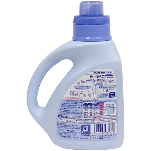 LION 香りつづくトッブ フレッシュ カモミール 洗濯洗剤 柔軟剤入り 香りつづくトップ フレッシュカモミール 柔軟剤入り洗剤 蛍光剤無配合