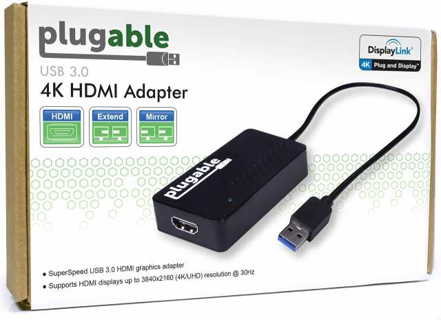 PLUGABLE 吹き返し USB-C 変換グラフィックアダプタ PLUGABLE 吹き返し USB-C 変換グラフィックアダプタ