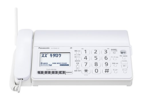 パナソニック おたっくす デジタルコードレスFAX 子機1台付き 1.9GHz DECT準拠方式 ホワイト KX-PD304DL-W