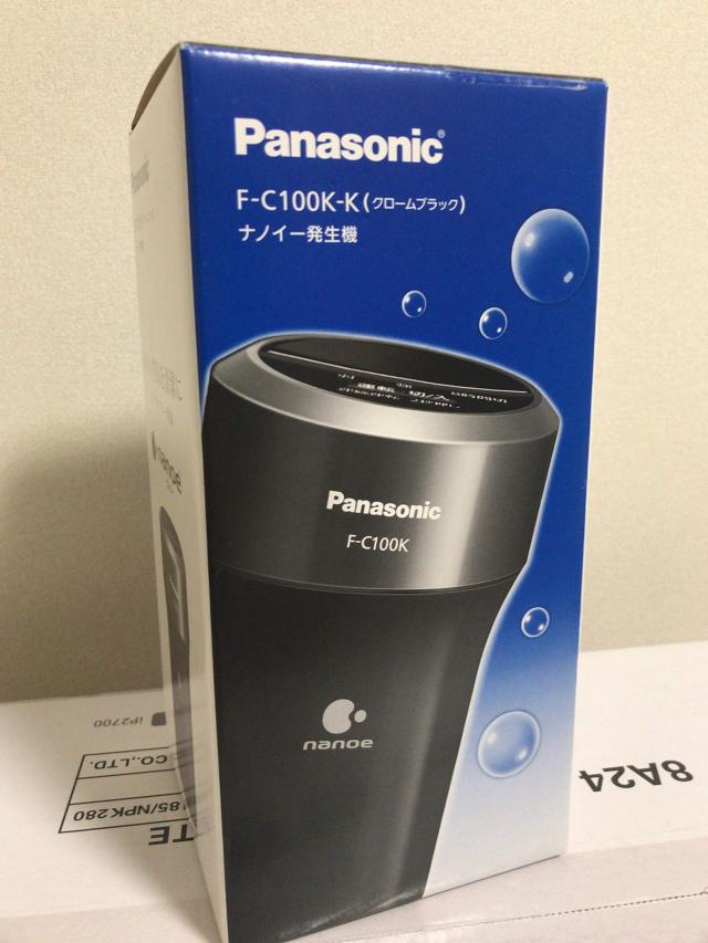 Panasonic F-C100U-K 空気清浄機 ナノイー発生器 車載用 ブラック F