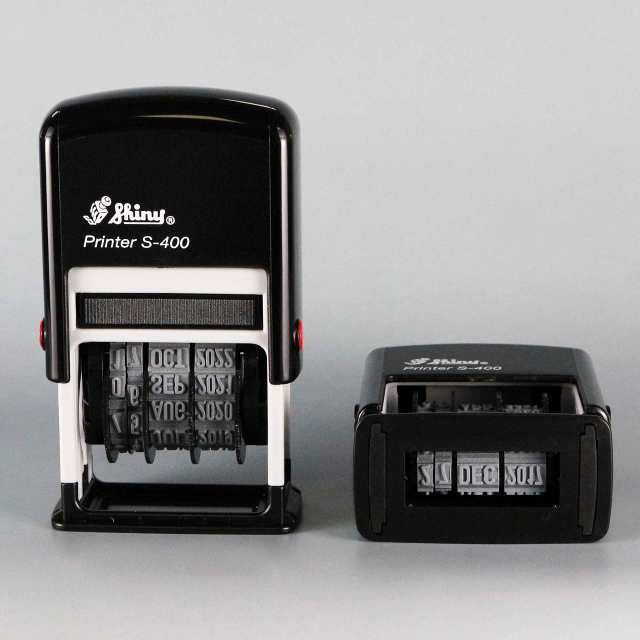 Lebez スタンテック シャイニー スタンプ デイトプリンタ 4号×4