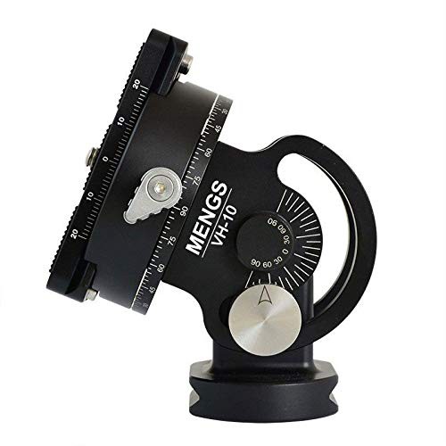 [MENGS] VH-10 クイックリリースプレート付き 360°のパノラマ 自由雲台 3/8”三脚ネジおよび1/4”カメラネジ，三脚一脚 用の通販は