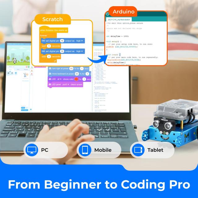 Makeblock mBot Kit STEM Education Arduino Scratch 2.0 Programmable Robot Kit for Kids to Learn Coding - English Version_1