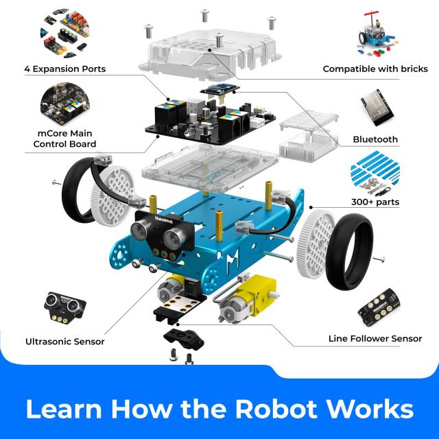 Makeblock mBot Kit STEM Education Arduino Scratch 2.0 Programmable Robot Kit for Kids to Learn Coding - English Version_2